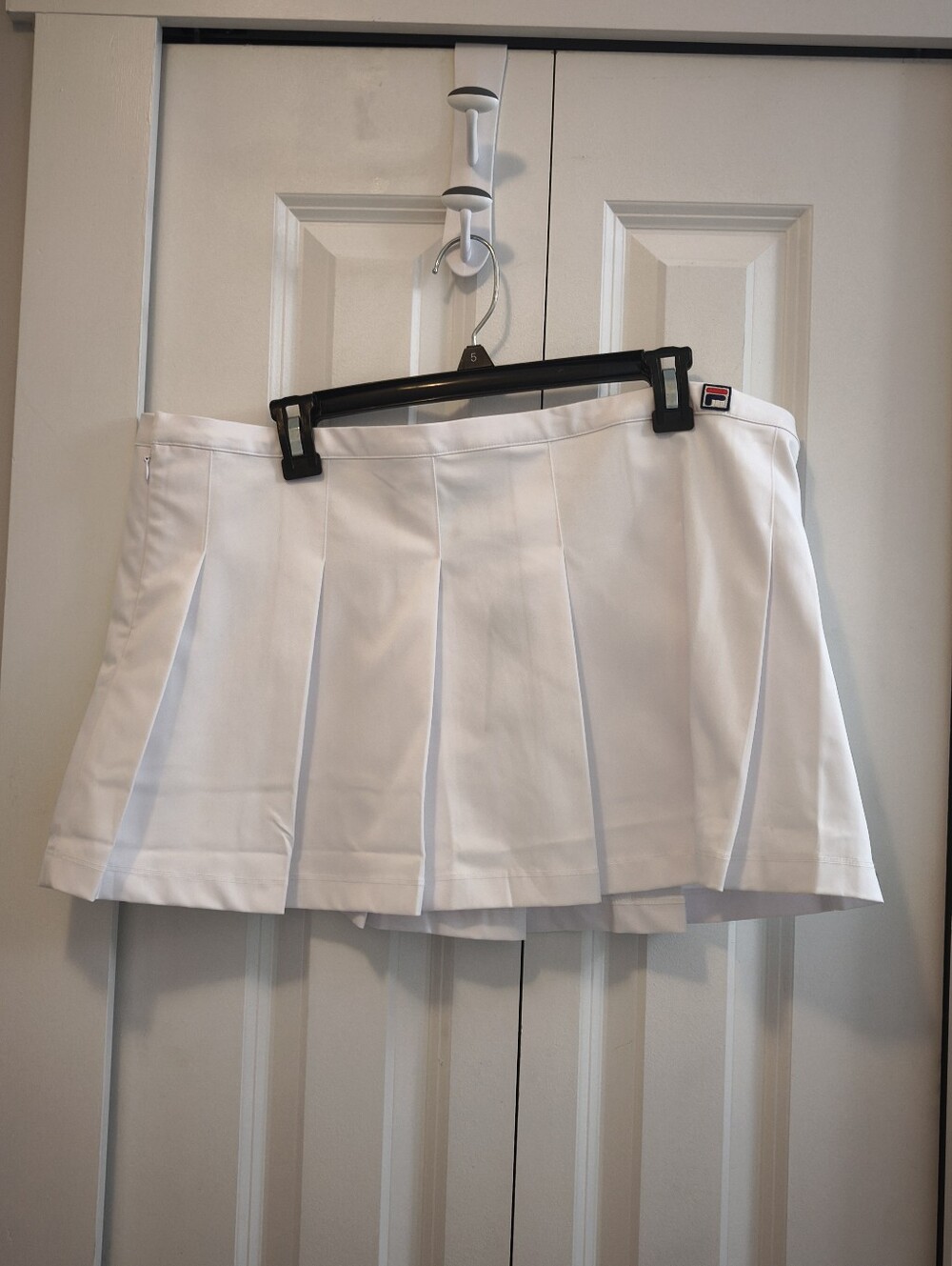 NWT FILA X Hailey White Pleated Tennis Skirt